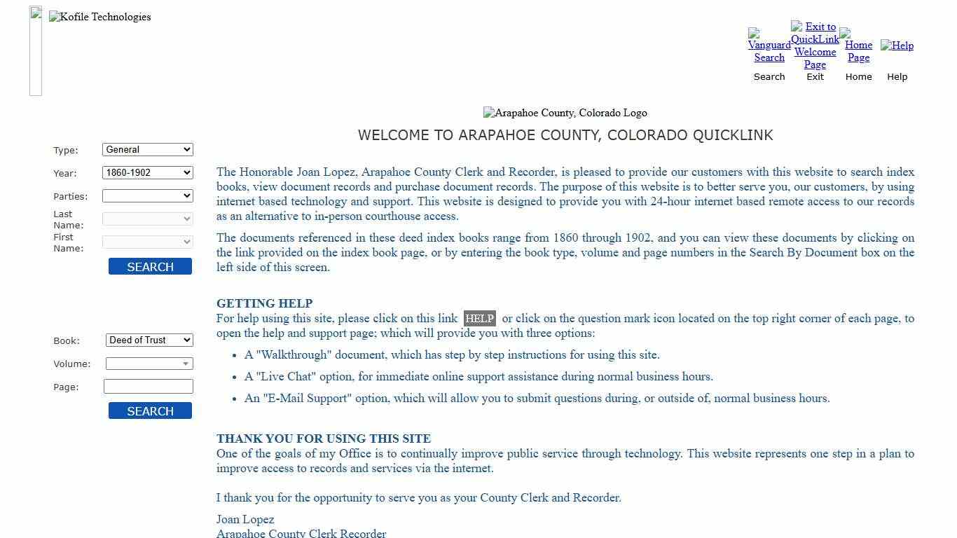 QuickLink - Arapahoe County, Colorado